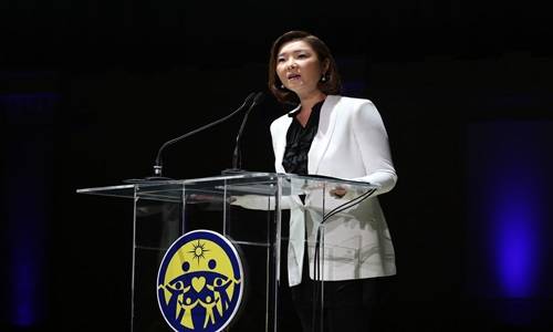 문선진 가정연합 세계회장이 기조연설을 하고 있다. ⓒ 가정연합