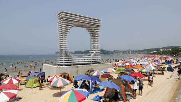 만리포해수욕장 모습. ⓒ 태안군청