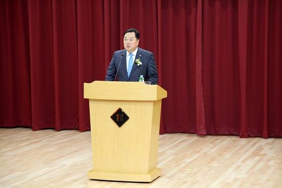 김장성 한국생명공학연구원 신임 원장 취임식 모습. ⓒ 한국생명공학연구원