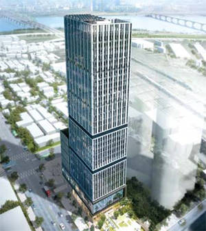 육군 호텔 조감도. 군과 코레일은 용산 부지 논쟁으로 개발 진통을 겪었으나 코레일이 재판 진행 중 전향적으로 합의 선택을 해 길이 열린 것으로 알려진다. ⓒ 육군