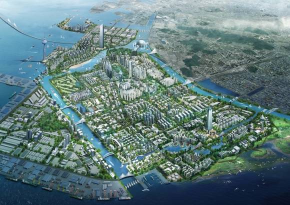 워터프론트 당초 구상안. ⓒ 인천경제자유구역청