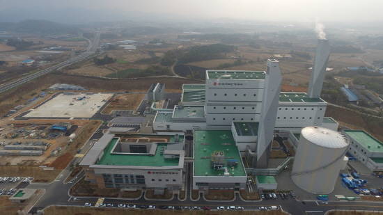나주 SRF 열병합발전소 전경. ⓒ 한국지역난방공사