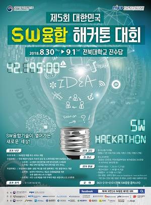 제5회 대한민국 SW융합 해커톤 대회 포스터. ⓒ 과학기술정보통신부