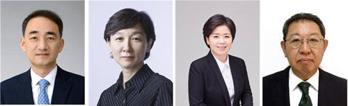 왼쪽부터 △방위사업청장 왕정홍 현 감사원 사무총장 △문화재청장 정재숙 현 중앙일보 문화전문기자 △국가공무원인재개발원장 양향자 현 더불어민주당 전국여성위원장 △국가정보원 기획조정실장 이석수 법률사무소 이백 변호사. ⓒ 청와대