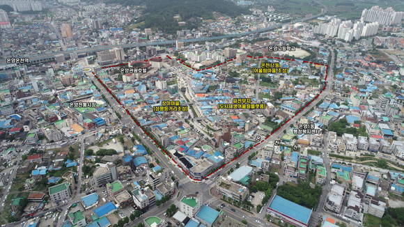 아산시 구역계 설명 사진. ⓒ 충남도청