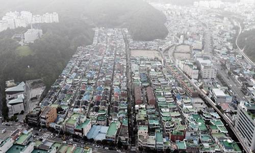 도시재생 뉴딜 공모사업 대상지로 선정된 여수 문수주택단지 전경. ⓒ 여수시