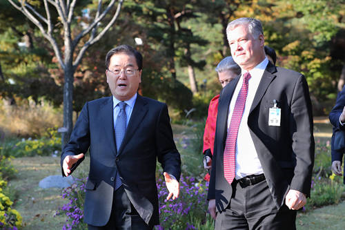 이번 면담에는 우리 측에서 권희석 안보전략비서관, 미 측에서는 앨리슨 후커 백악관 국가안보회의(NSC) 한반도 보좌관이 배석했다. ⓒ 청와대