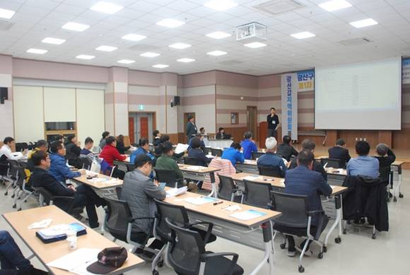 민주당 광산갑 지역위원회 당원 워크숍에서 초청강연을 가졌다. ⓒ 광산갑 지역위원회