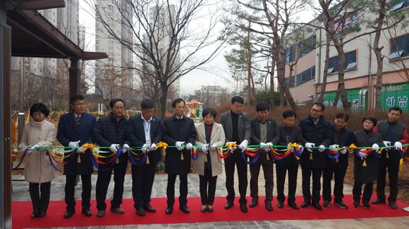11일 광산구가 하남2지구 장수천근린공원 준공식을 가졌다. ⓒ 광산구