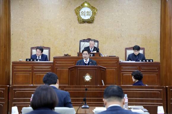 박경신 광산구의원 발언 장면. ⓒ 광산구의회
