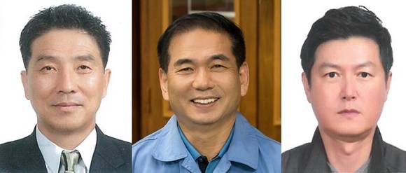 왼쪽부터 (주)포스코 송영수 과장, (주)메인테크 강창희 대표, (주)피엠에스 최경식 대표. ⓒ 광양시