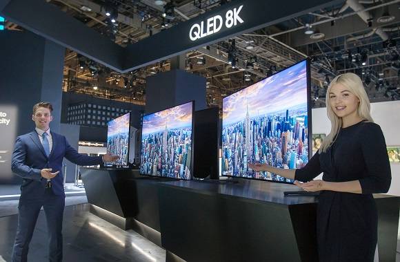 삼성전자 CES 2019 QLED 8K 부스 전경. ⓒ 삼성전자