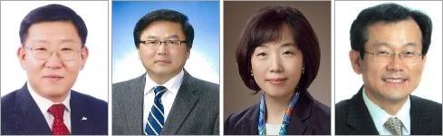 (왼쪽부터) 전재광 JW중외제약 전 대표, 유광열 동화약품 전 대표, 유희원 부광약품 사장, 최태홍 보령제약 대표. ⓒ 프라임경제