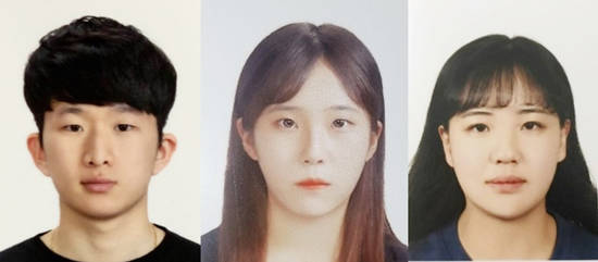 좌측부터 김민상, 이현정. 전수인 선수. ⓒ 호남대