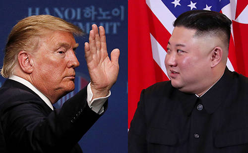 베트남 하노이 메리어트 호텔에서 열린 '제2차 북미정상회담'에서 도널드 트럼프 미국 대통령과 김정은 북한 국무위원장 합의점을 도출하지 못해 합의문에 서명하지 않았다. ⓒ 뉴스1
