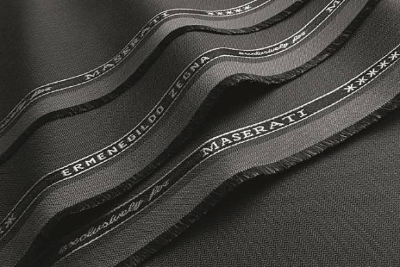 이탈리아의 유명 럭셔리 남성복 브랜드 에르메네질도 제냐(Ermenegildo Zegna)의 최상급 원단. ⓒ 마세라티