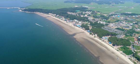춘장대해수욕장 전경. ⓒ 서천군