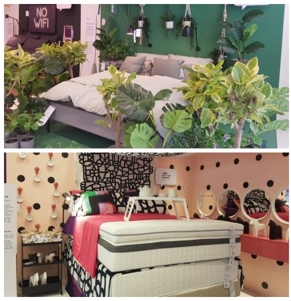 이케아 코리아는 2020년 회계연도 신규 브랜드 캠페인인 '깨워요, 멋진 날!'을 통해 더 많은 사람들이 홈퍼니싱을 통해 쉽고 편리하게 각자의 니즈에 맞는 수면 환경을 조성하고, 보다 상쾌한 일상을 맞이해 더 행복한 집을 만들 수 있도록 집중할 계획이다. 사진은 팝업스토어 내부. = 추민선 기자