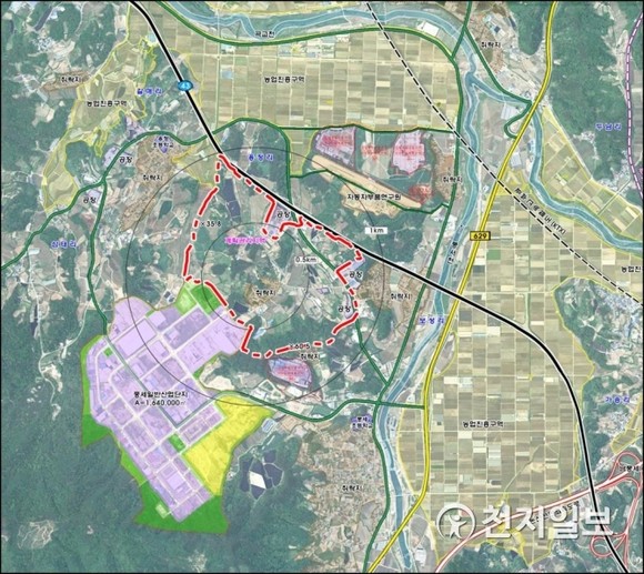 천안 제6산단 위치도. ⓒ 천안시