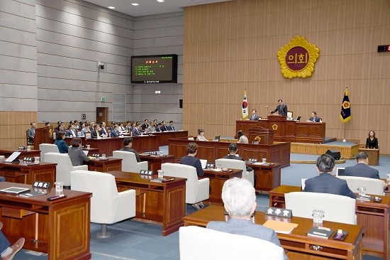 광주광역시의회는 25일 오전 본회의를 개최하고 9일간의 회기를 마무리 지었다. ⓒ 광주광역시의회