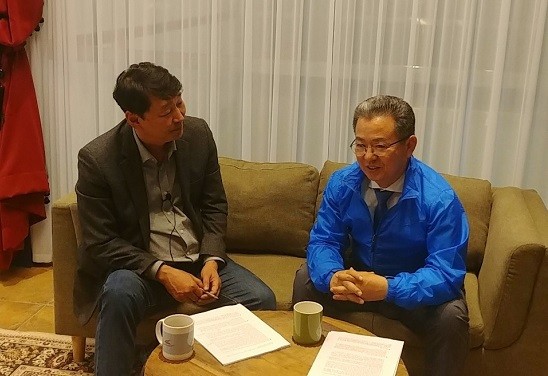이용빈 더불어민주당 광산갑지역위원회이 내년 총선을 앞둔 그의 생각과 계획을 밝히고 있다. ⓒ 시민행동 액션tv