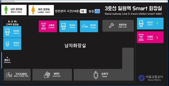 아이엘사이언스는 서울교통공사 ‘안전형 스마트화장실’ 구축 프로젝트를 수주했다. ⓒ 아이엘사이언스