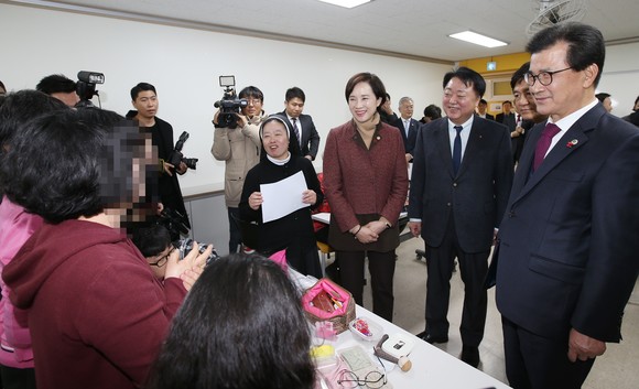 혜원장애인종합복지관 시설관람 모습. ⓒ 청주시