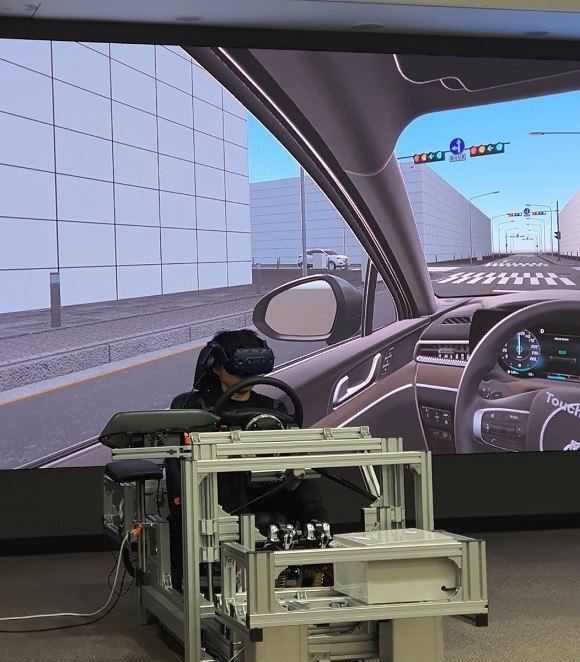 경기도 남양기술연구소에서 진행된 설계 부문 VR 체험. = 권예림 기자