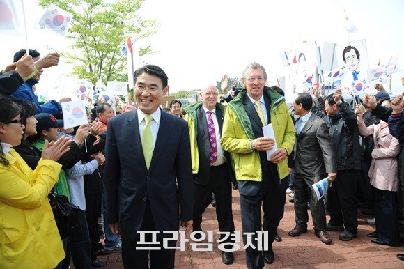 2013 순천만국제정원박람회를 유치해 기념 행사를 하고 있다. ⓒ 노관규 예비후보실