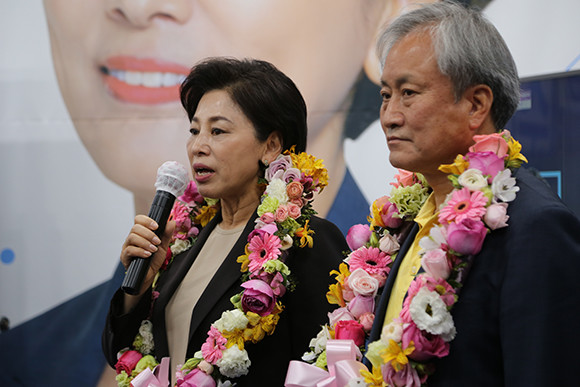 송파병에 당선된 남인순 더불어민주당 당선인. ⓒ 후보 사무실