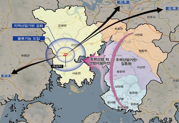 사천서부일반산업단지 위치도. ⓒ 사천시