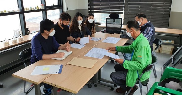 '옹진장봉도갯벌' 명예관리원 사전교육 모습. ⓒ 어촌어항공단