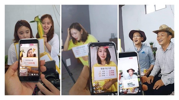 라이브커머스 시니어셀러 판매활동. ⓒ 셀레비전