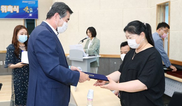 대천4동 주민자치회 위원 위촉식. ⓒ 보령시