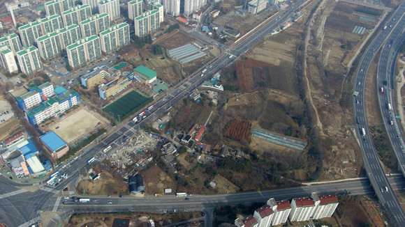 진주여객자동차터미널 조성 부지. ⓒ 진주시