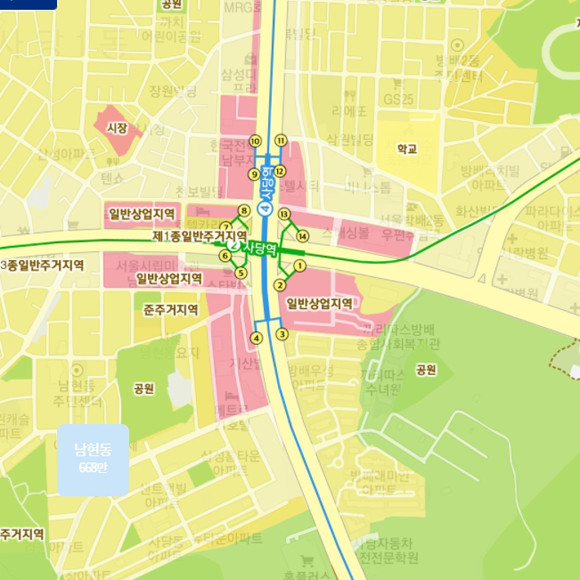 카파랜드에서 제공되는 지적도 모습. = 장귀용 기자
