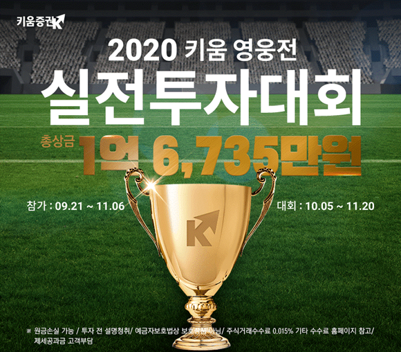 키움증권은 '2020 키움 영웅전 실전투자대회'를 개최한다. ⓒ 키움증권