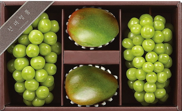 현대백화점이 추석 선물세트 판매 매출을 분석한 결과, 샤인머스캣·멜론·애플망고 등 이색 과일 선물세트 매출이 지난해 같은 기간과 비교해 64.0% 증가했다. © 현대백화점