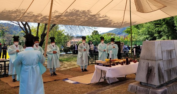 김종서 장군 서거 567주년 기념 추모제 모습. ⓒ 공주시