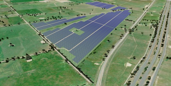 호주 우동가 75MW 태양광 발전소 조감도. ⓒ 서부발전