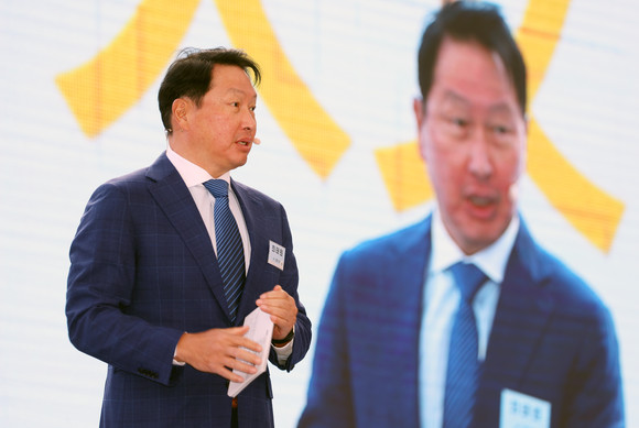 최태원 SK그룹 회장의 선구안이 또다시 맞아떨어졌다는 평가를 받고 있다. ⓒ 연합뉴스