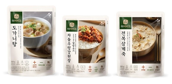 CJ제일제당 '더비비고' 주력 제품 3종 이미지. ⓒ CJ제일제당