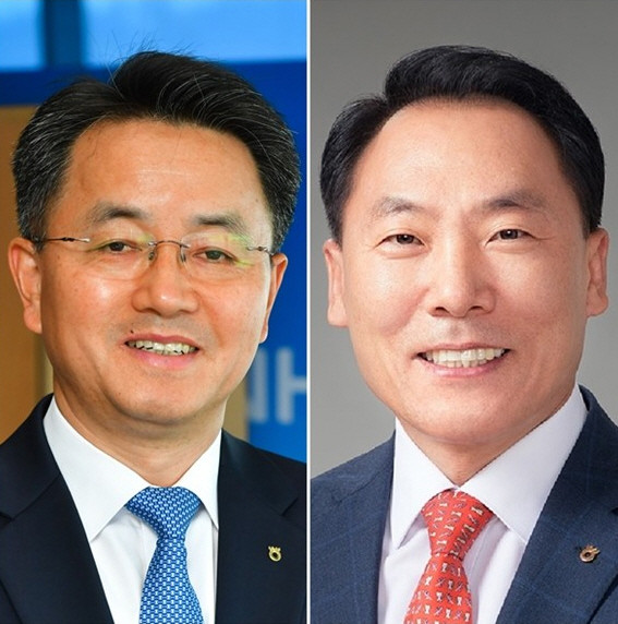 NH농협금융지주가 농협생명과 농협캐피탈 대표이사에 김인태(왼쪽) 농협금융 경영기획부문장, 박태선(오른쪽) 농협은행 HR·업무지원부문장을 각각 선임했다. ⓒ NH농협금융