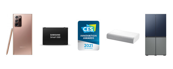 삼성전자가 2021년 1월 온라인으로 진행되는 세계 최대 전자 전시회 'CES 2021'를 앞두고 최고혁신상 4개를 포함해 총 44개의 CES 혁신상을 수상했다. ⓒ 삼성전자