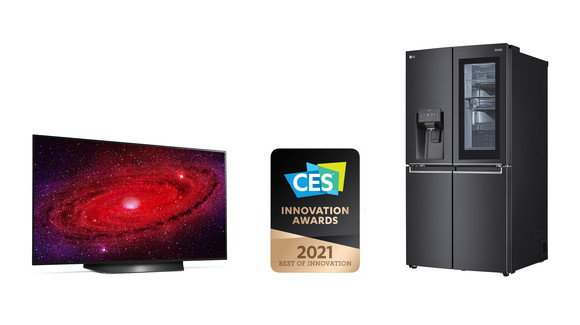 LG전자가 2021년 1월 온라인으로 진행되는 세계 최대 전자 전시회 'CES 2021'를 앞두고 최고혁신상 2개를 포함해 총 24개의 CES 혁신상을 수상했다. ⓒ LG전자