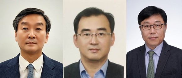 2021 정기 임원 인사에서 사장으로 승진한 (왼쪽부터)윤원일 코스맥스엔비티 대표이사, 전현수 코스맥스바이오 상하이 법인장, 김정희 쓰리애플즈코스메틱스 대표이사. ⓒ 코스맥스그룹