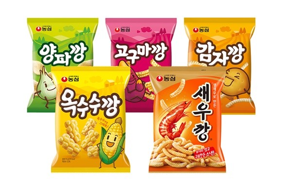 농심 깡스낵 5종 사진. ⓒ 농심