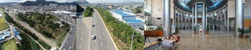 왼쪽부터 폐선부지, 산업단지, 커뮤니티센터. ⓒ 광양시