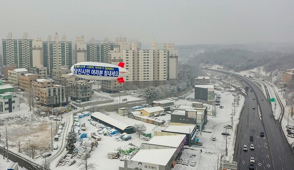 당진 관내 공동주택 전경을 항공에서 촬영한 모습. ⓒ 당진시