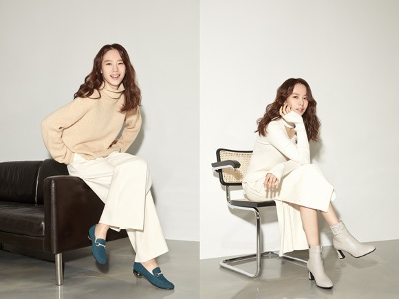 (왼쪽)헥사 버클 앵클부츠, (오른쪽)새틴 큐빅체인 로퍼. ⓒ 소다